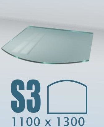 Напольное стекло под печь S3