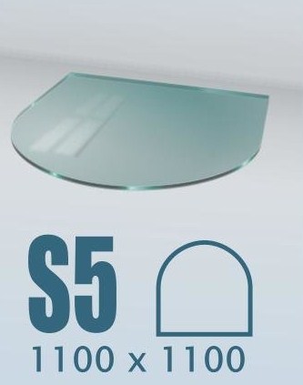 Напольное стекло под печь S5