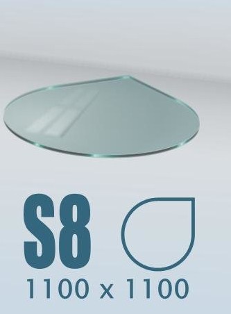 Напольное стекло под печь S8