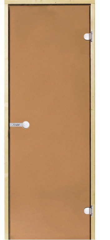 Дверь STG 7x19 (Harvia) ольха, стекло бронза