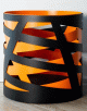 Дровница FireWood Saturn, черно-оранжевая